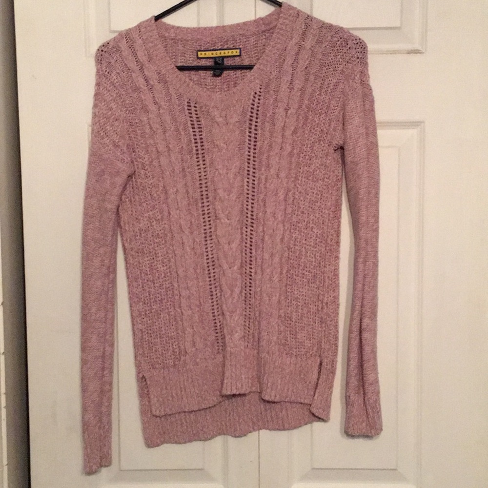 Pink Prince & Fox Sweater Size Small- Fits S/M